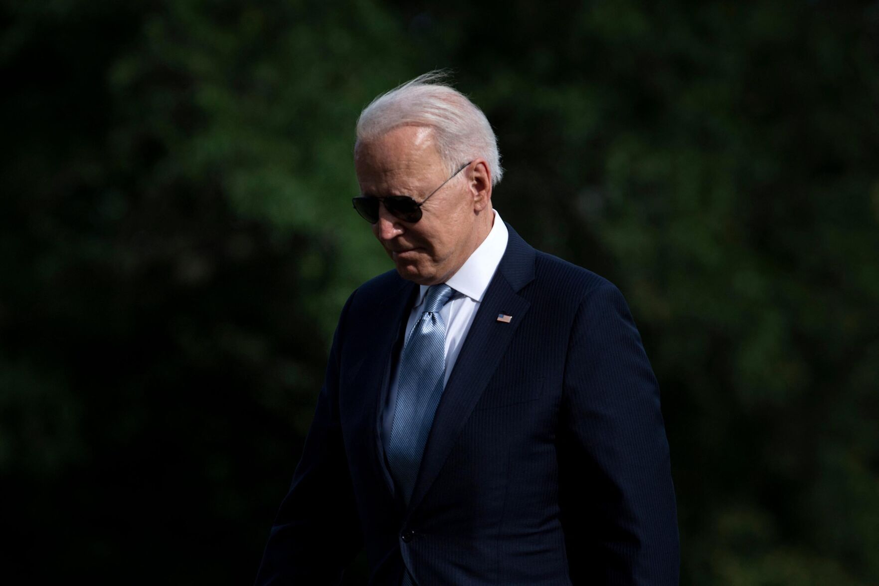 **This image is for use with this specific article only** US President Joe Biden walks from
